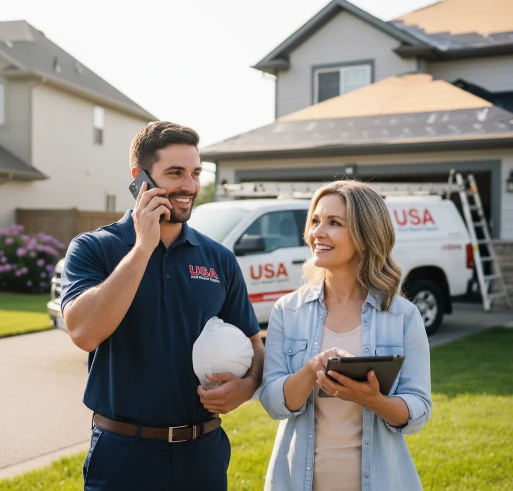 USA Roof Repair Experts customer support in Monett